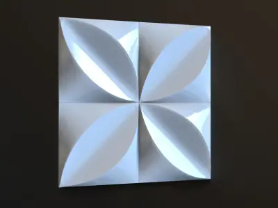 3d wall tiles decorative pack 12 pcs 3D model