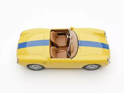 Porsche 550 Spyder Inspired Low-poly 3D model