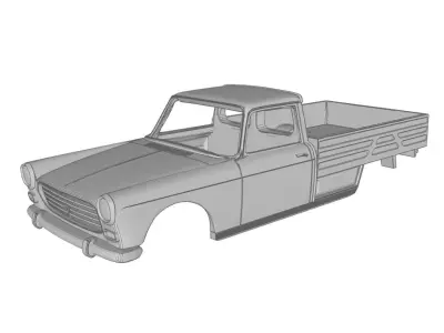 Peugeot 404 Pick UP 3D print model