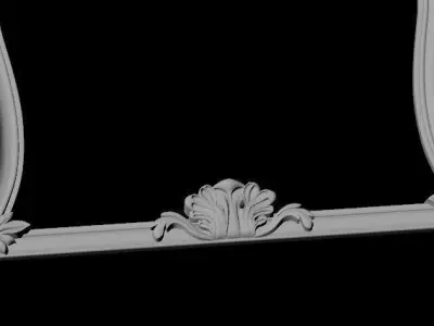 mirror gold frame 3D model purchase