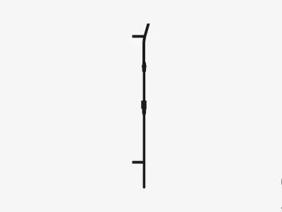 Shower - Rail - Luxury - Lane - Deluxe Low-poly 3D model