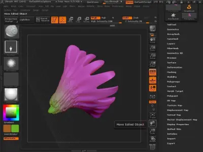 Claw fantasy flower artwork 3D model