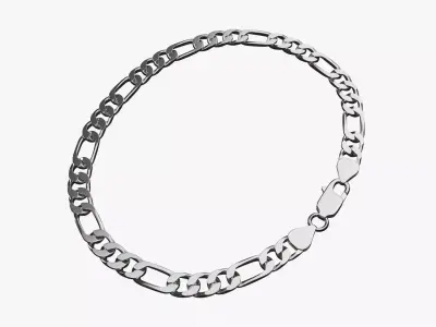 Locked chain necklace 3D model