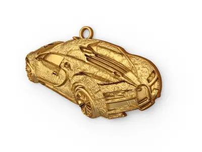 car pendant-02 printable jewelry  3D print model