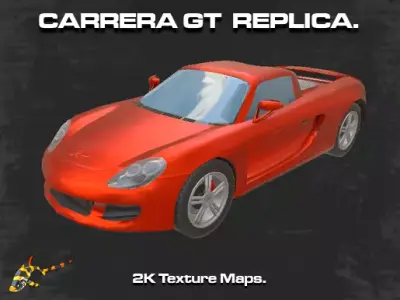 CARRERA GT REPLICA Low-poly 3D model