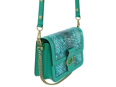 Louis Vuitton Dauphine Bag Green Snake 3D model