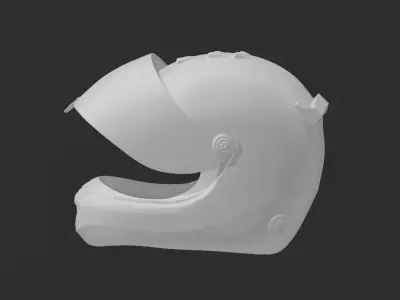 Racing helmet 3D print model