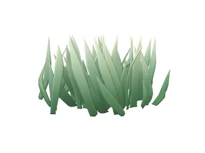 Cartoon Grass v2 002 Low-poly 3D model