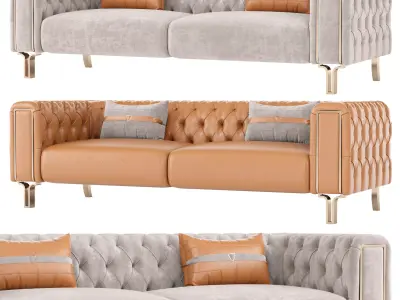 Montego Living Room Sleeper Sofa 3D model