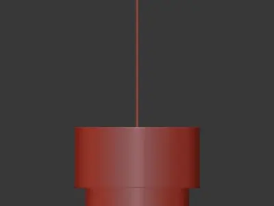 RH TWO TIER ROUND Shade Linen 3D model