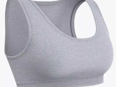 Sport Bra Low-poly 3D model