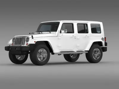 Jeep Wrangler Unlimited ENVI 3D model