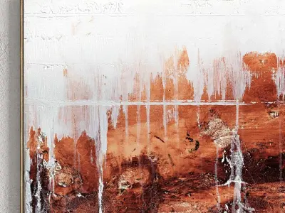 Plaster Two Photo Frame 134 Low-poly 3D model