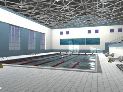 Swimming Pool Low-poly 3D model buy