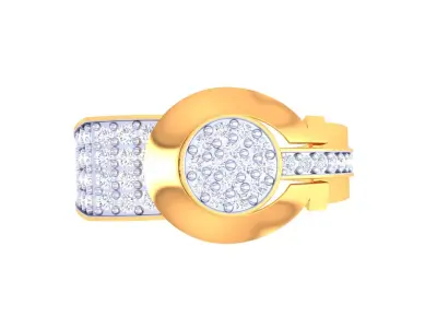 Mens gemstone diamond men Ring with details images 31 3D print model