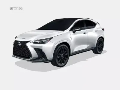 Lexus NX 2022 Low-poly 3D model