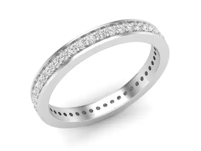 AV 482 Ladies Eternity Anniversary Stackable Ring Wedding Band 3D print model