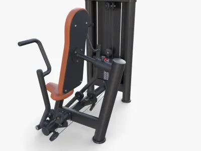 Vertical chest machine 3D model