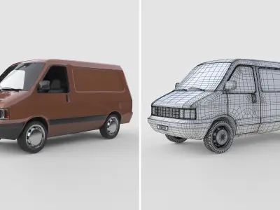 Generic Classic Van 1988 3D model