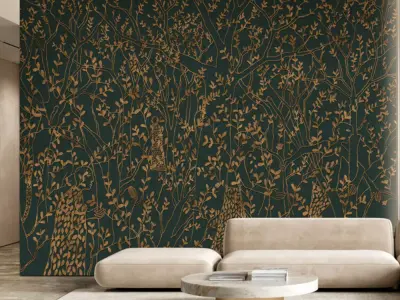 Hand Drawn Forest Story Luxury Wallpaper Texture