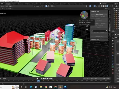 building  Low-poly 3D model