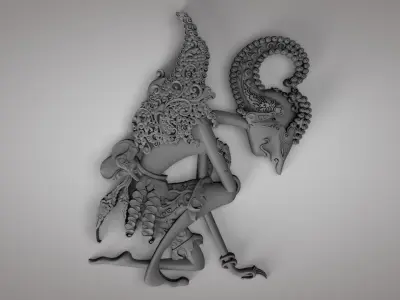 Karakter Pewayangan STL Texture