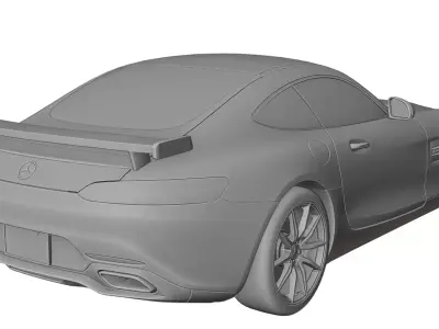 Mercedes AMG GT R 3D print model