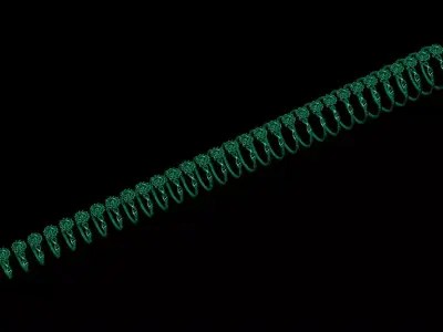 Biomedical ring with DNA-shaped shank - Anel Biomedicina 3D print model