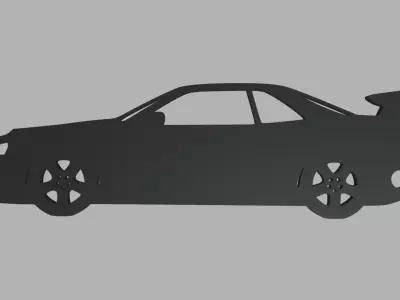 Nissan Skyline GTR R34 Key Ring 3D print model
