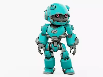 ROBO ZERO-B  Rigged for Unreal Engine - Unity - MIXAMO 3D model