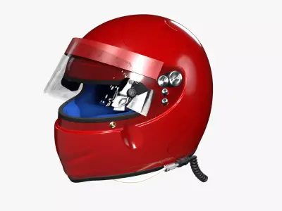 Bieffe Predator Racing Helmet 3D model