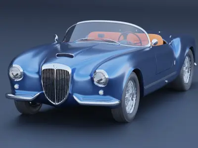 Lancia Aurelia B24s Low-poly 3D model