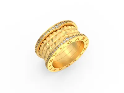 Bvlgari Ring 3D print model E 06 3D print model