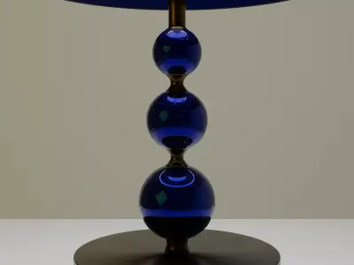 Crystal Table Lamp Free low-poly 3D model