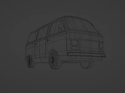 Zastava 900 AL Low-poly 3D model