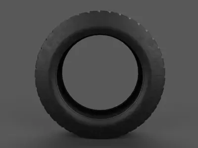 Detailed car tire model 3D model Low-poly 3D model