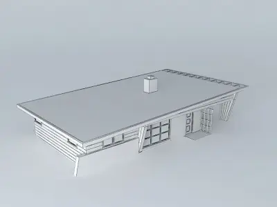 Retro House Free 3D model