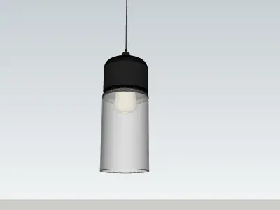 Avenue Robertson Blvd Glass Modern Mini Pendant 3D model