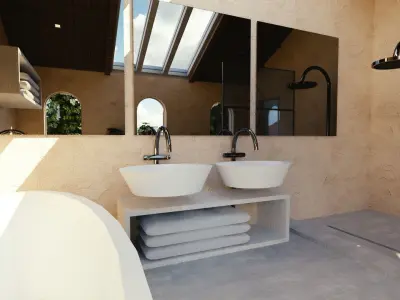 Luxury Bathroom Sink Low-poly 3D model