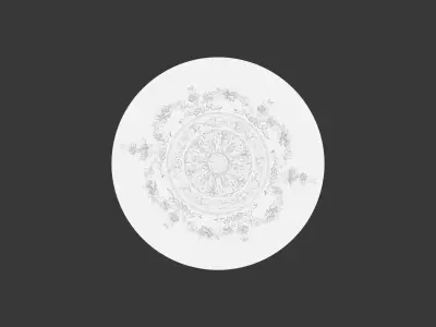 Modern Ceiling roses 3D model 3D model