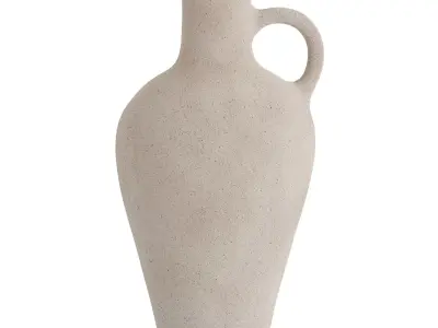 Farmhouse Pampas Flower Vases 3D model