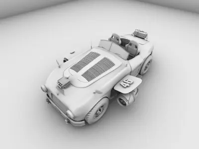 car trending model Low-poly 3D model