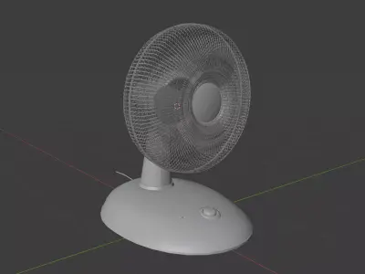 Low-Poly Fan 3D model Free low-poly 3D model