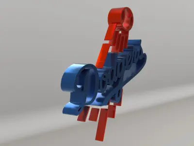 MLB Los Angeles Dodgers V1 Team Logo  3D model