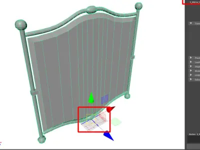 Wall Mirror  - game ready  Low-poly 3D model