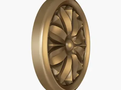 rosette cnc 3D model