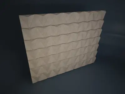 02 TRIANGULAR PATTERN WALL 3D model