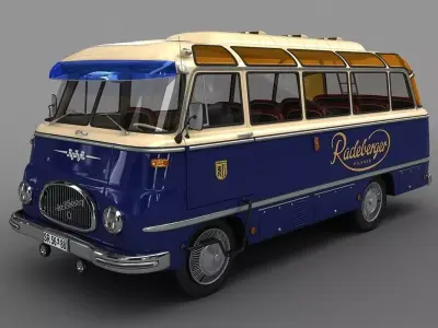 ROBUR  LO 2500  Bus  1961 3D model