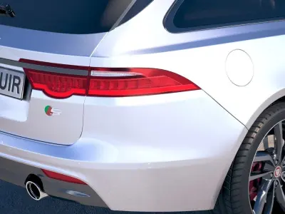 Jaguar XFS Sportbrake 2018  3D model
