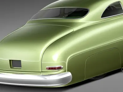 Mercury Coupe 1950 Led Sled Custom 3D model